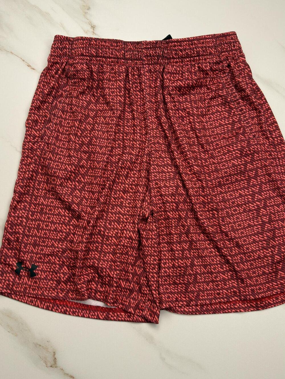 Under Armour Logo Red Shorts - Boys XL